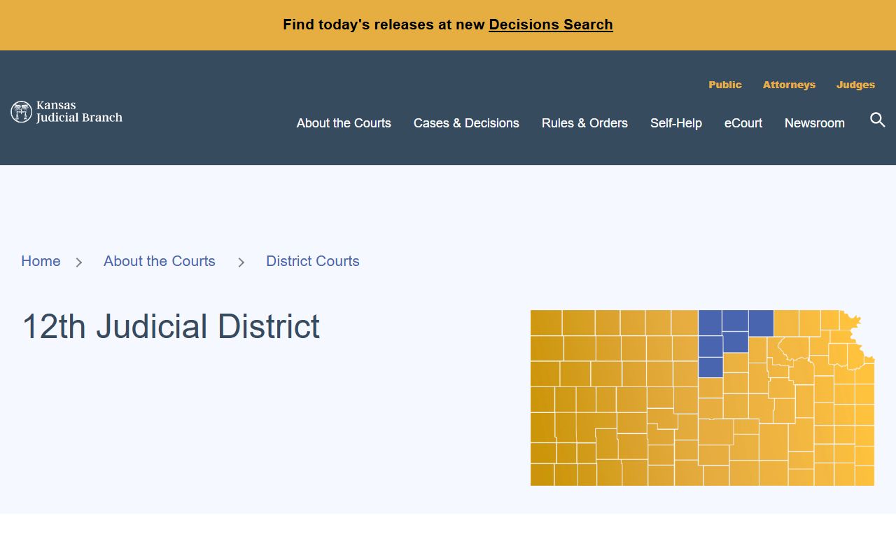 Jewell County court records 12th Judicial District